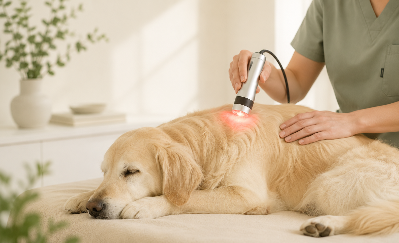 Tratamiento de Laserterapia en Centro Veterinario Mostoles